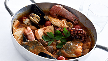 Antipasti di mare freschi